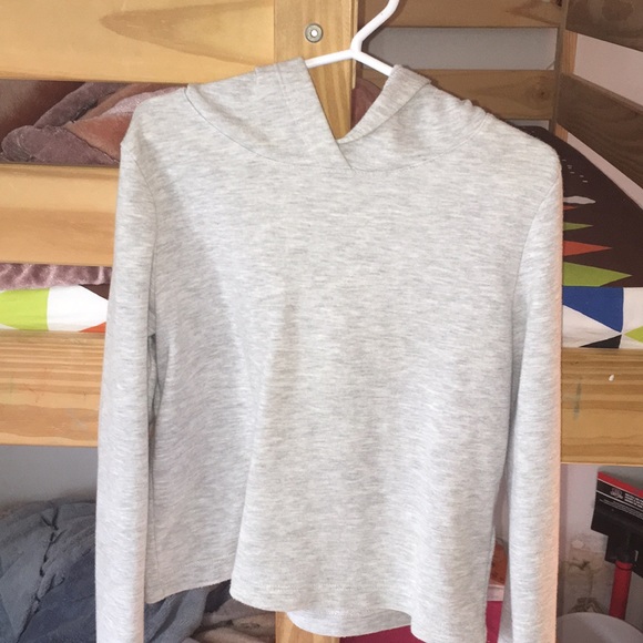 Plain grey kids girls crop top H&M - Picture 1 of 3